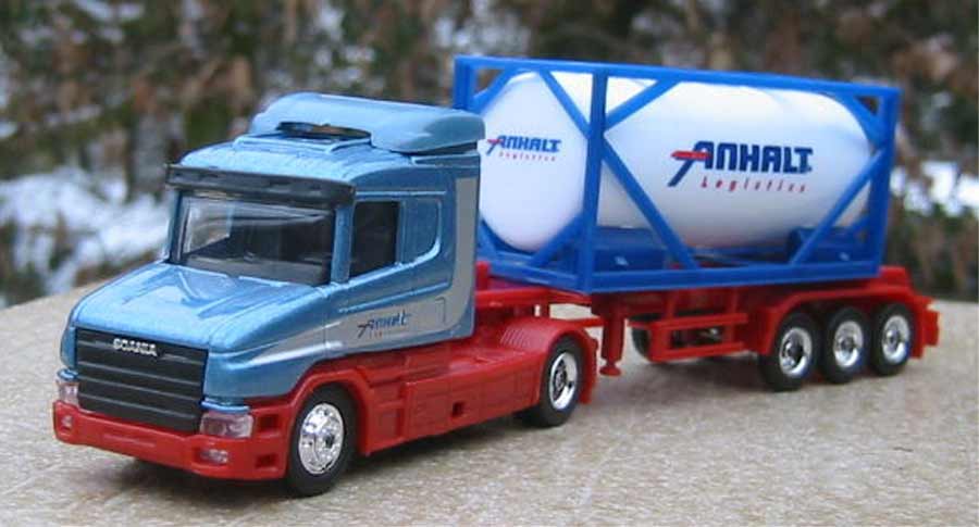 Grell Werbemittel /. Scania 124 L 420 Hauber SZ Cont