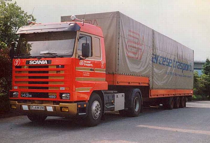 arcese trasporti Spa., Italien Scania 143 M