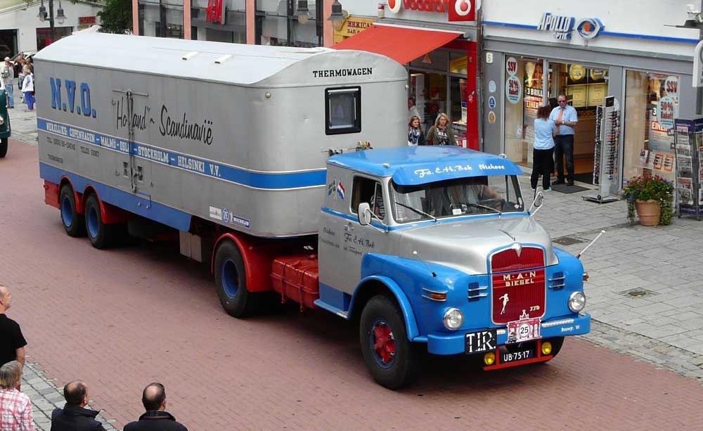 historische Deutschlandfahrt 2014,   - Frechen - Prag - Berlin     MAN 770 H