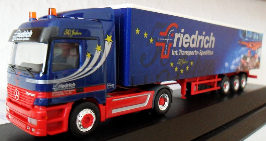 Herpa 08/2002 MB Actros L SZ Curtain