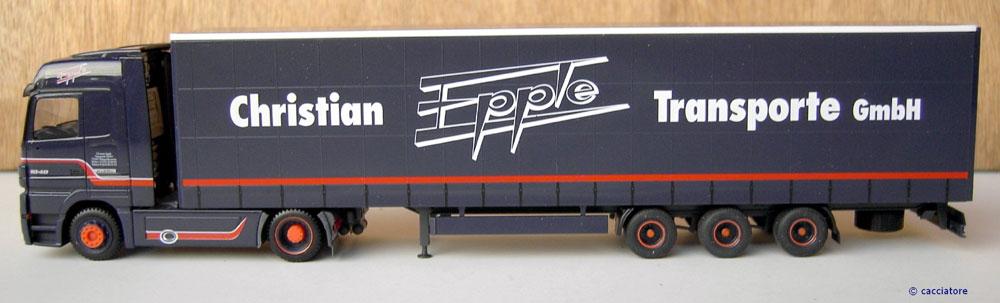 Herpa 06/2007 MB Actros LH MP2 SZ JU Curtain