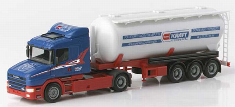 Herpa 04/2003 Scania 124 L 420 Hauber SZ KI SI 42