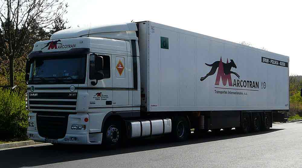 Marcotrans transportes, E - Zaragoza DAF XF 105 SC