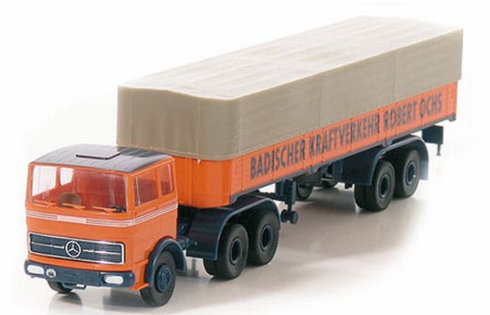 Brekina MB LPS 2224 – Nooteboom SZ Schenker – 1/87 + Chauffeur – Occasion