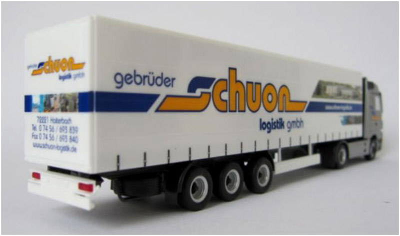 Herpa 08/2007 MB Actros LH MP2 SZ Curtain