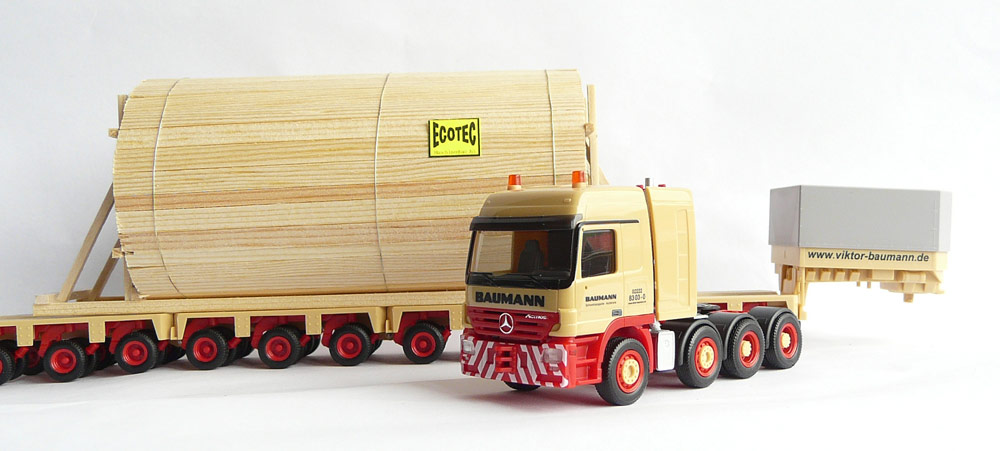Herpa 08/2014 MB Actros Titan Schw SZ Tiefl