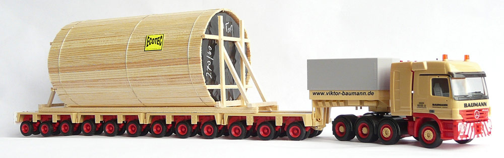 Herpa 08/2014 MB Actros Titan Schw SZ Tiefl