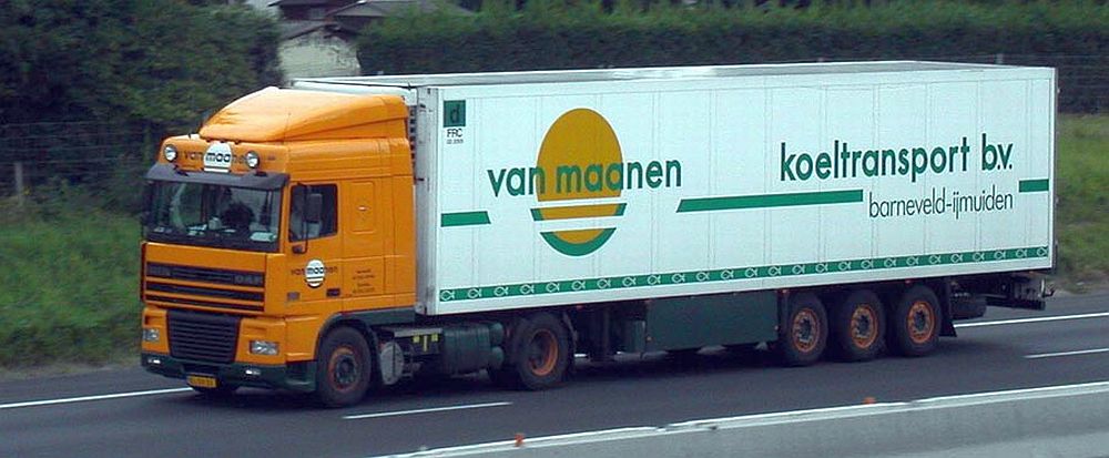 van Maanen Koeltransport, NL - Barneveld - Ijmuiden DAF 95 XF
